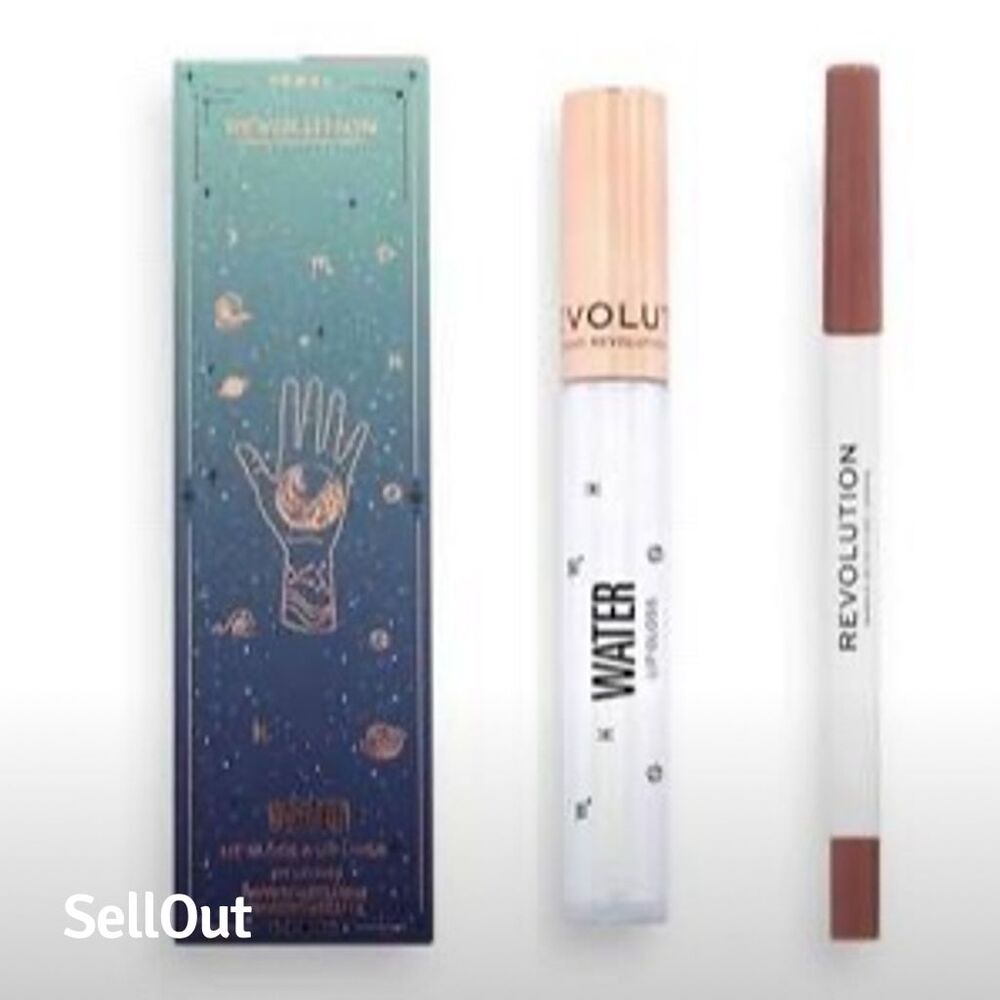 Revolution Beauty Lip Gloss & Liner Kit Multicolor High-Shine Hydrating